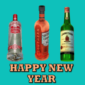 New year booze